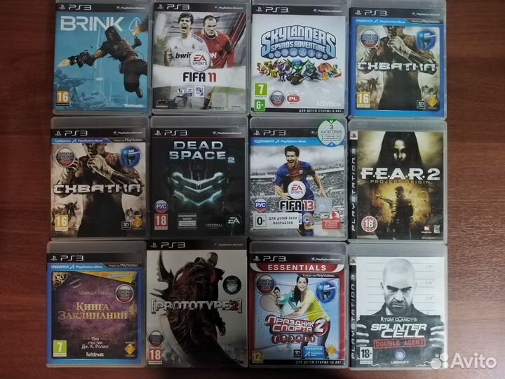 Диски на Sony PS3 в ассортименте