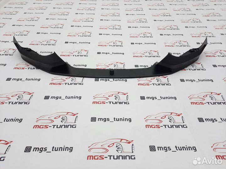 Губа на BMW 1Series F20 M-Performance Черный мат