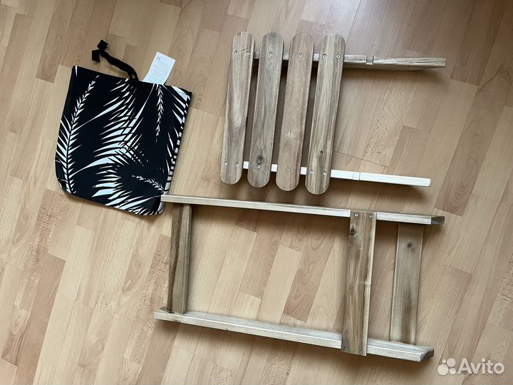 Шезлонг IKEA раскладной пляжный Kaseberga