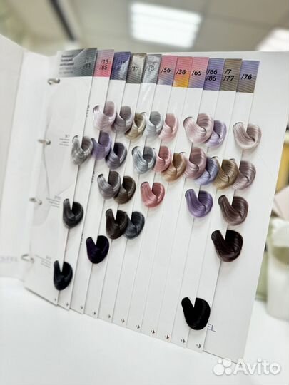 Палитра красок для волос estel