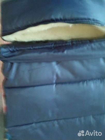 Утепленный чехол-конверт на коляску, на санки