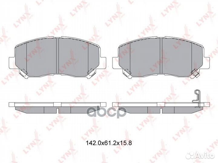 Колодки тормозные передние mazda CX-5 2.0-2.2D
