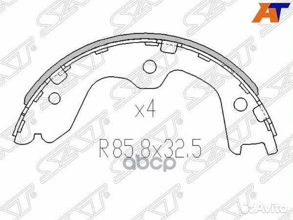 Колодки ручного тормоза Nissan Teana J31/J32/J3