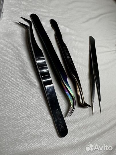 Пинцеты для наращивания, пучки