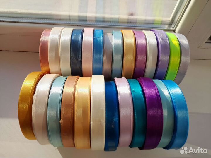 Лента атласная 12 и 25 мм