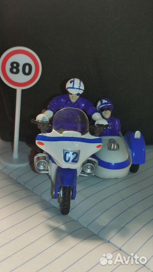 Полицейский мотоцикл с люлькой игрушка