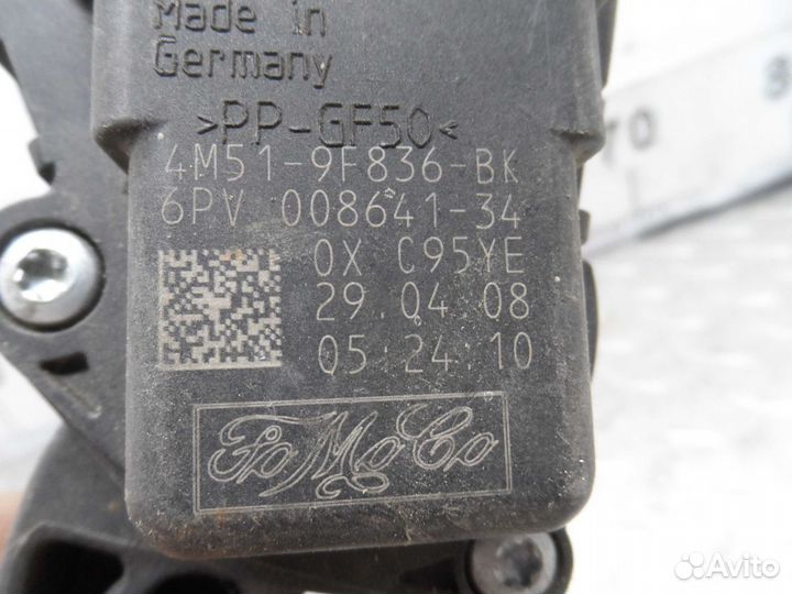 Педаль газа Volvo S40 2 (MS) 4M519F836BC