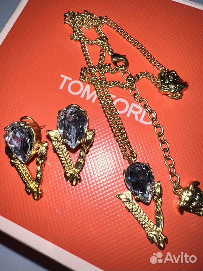 Набор Versace серьги + колье