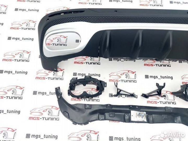 Диффузор в стиле 45 AMG хром Mercedes GLB X247