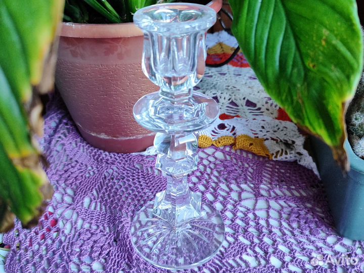 Подсвечник хрустальный СССР