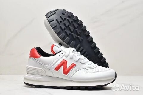 New Balance 574 White-Red (40р)