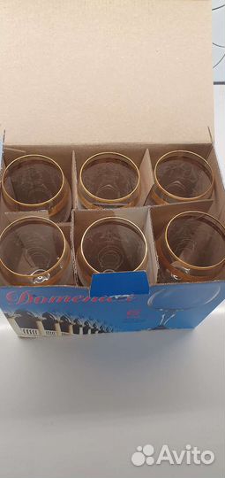 Бокалы для вина 6шт. Новые с наклейками. Богемия