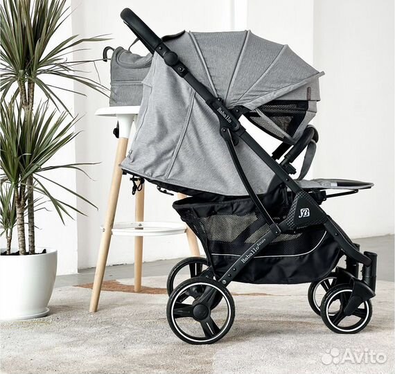 Коляска Babalo 2023, серая