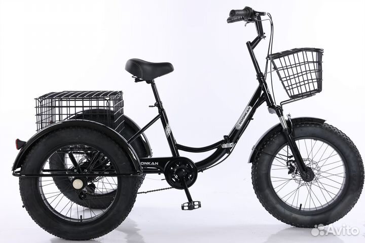 Трёхколёсный складной велосипед Doonkan Фэтбайк