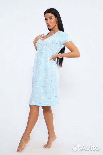 Оптом. Сорочка - голубой №Н-88089