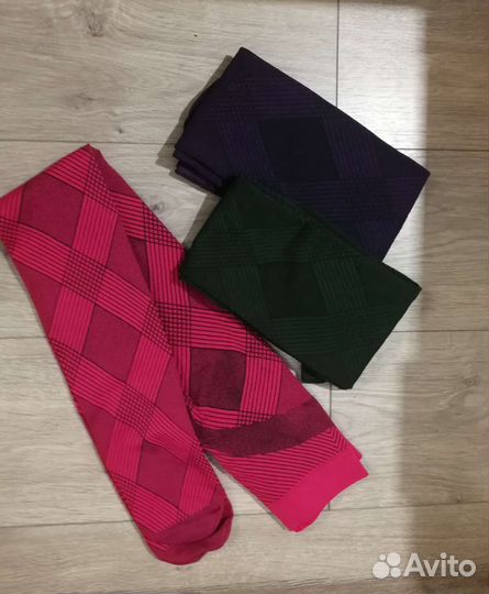 Колготки цветные женские с геометрическим узором