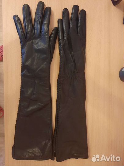 Перчатки кожаные