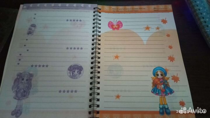 Блокнот Анимэ и закладки магнитные