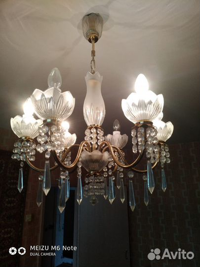 Хрустальная люстра СССР