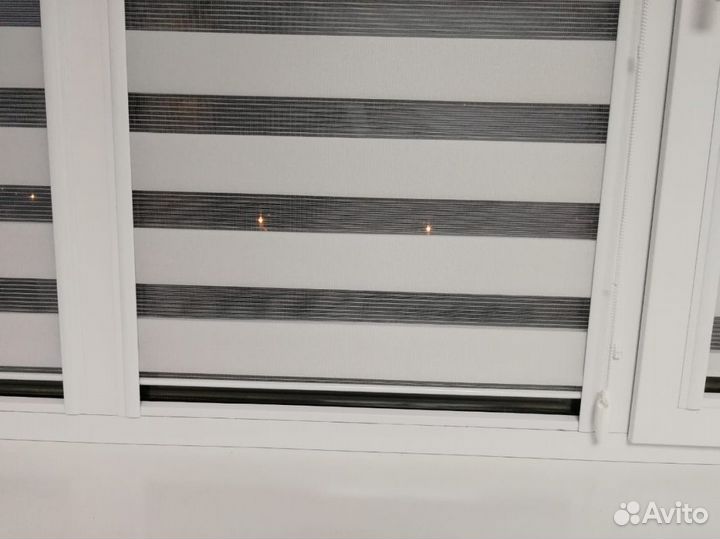 Рулонные шторы день ночь зебра Q7905-K2898