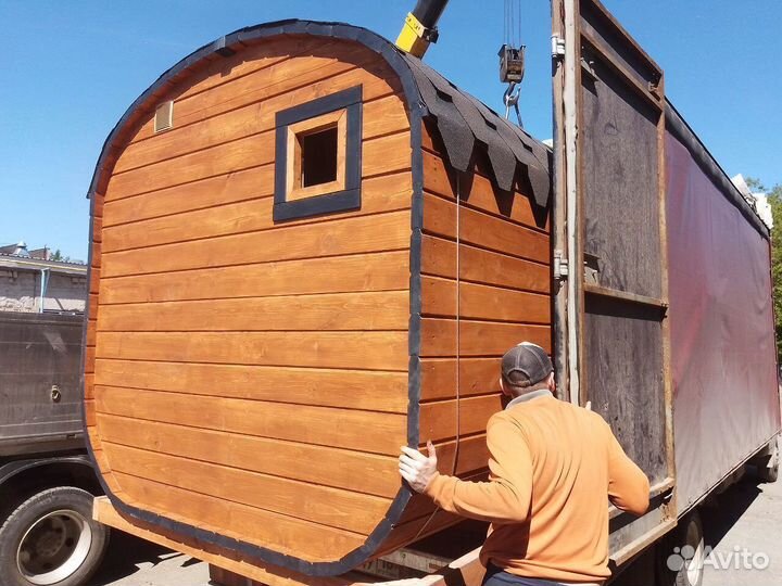 Баня бочка под ключ
