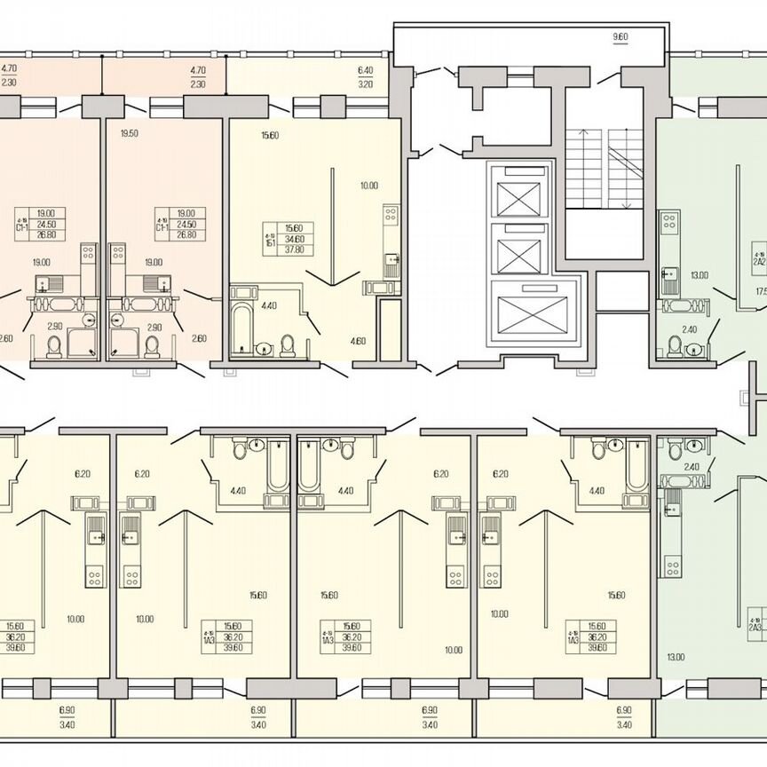 1-к. квартира, 38 м², 19/19 эт.