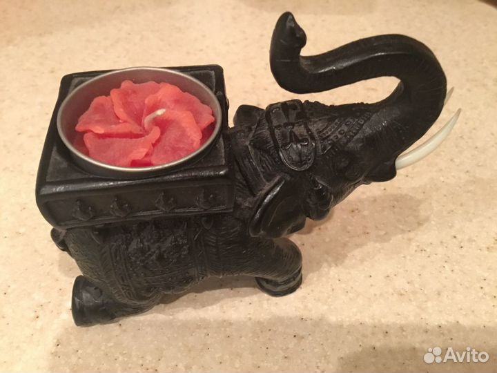 Статуэтка подсвечник слон