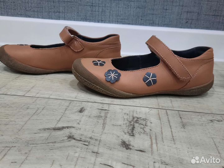 Балетки туфли для девочки 31 натуральная кожа