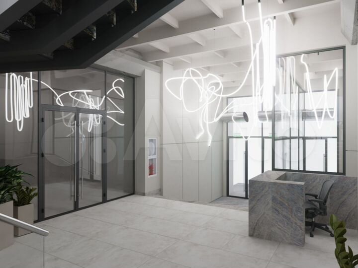 Офис с шикарным панорамным видом из окна, 32.5 м²