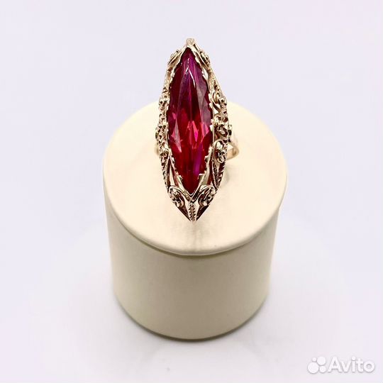 Золотое кольцо с рубином 583 СССР