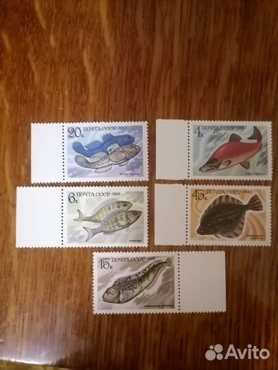 Почтовые марки фауна