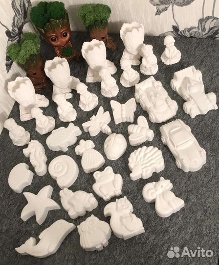 Игрушки фигурки для раскрашивания