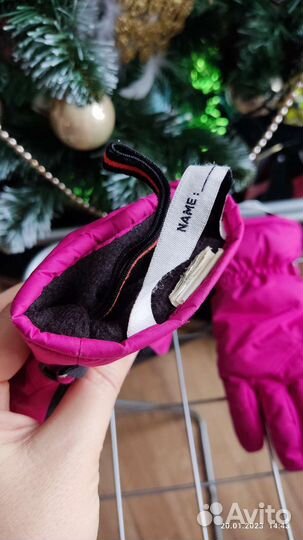 Перчатки зимние детские на 6-9 лет