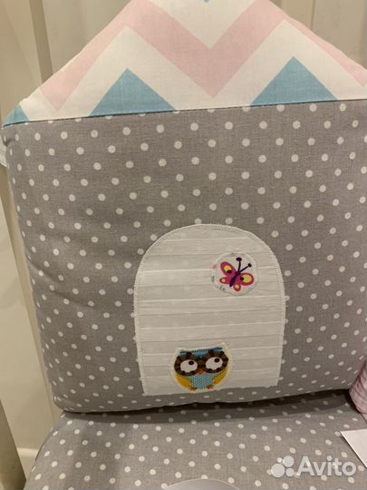 Бортики+стеганое одеяло+простынь на резинке