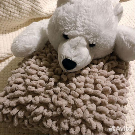 Подушка из пряжи alize puffy