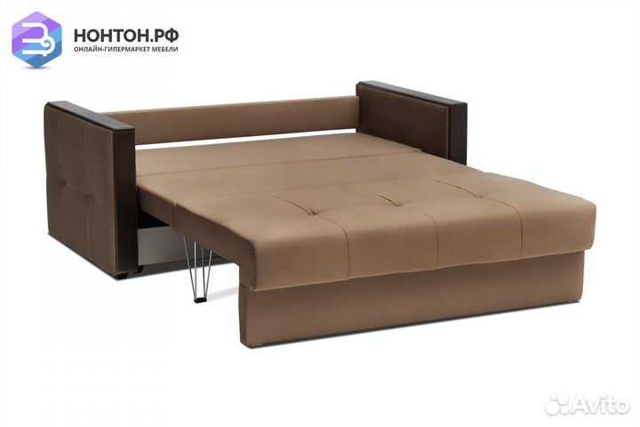 Диван еврокнижка Инсайд коричневый