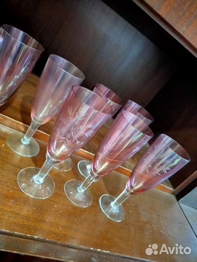 Хрустальные бокалы СССР