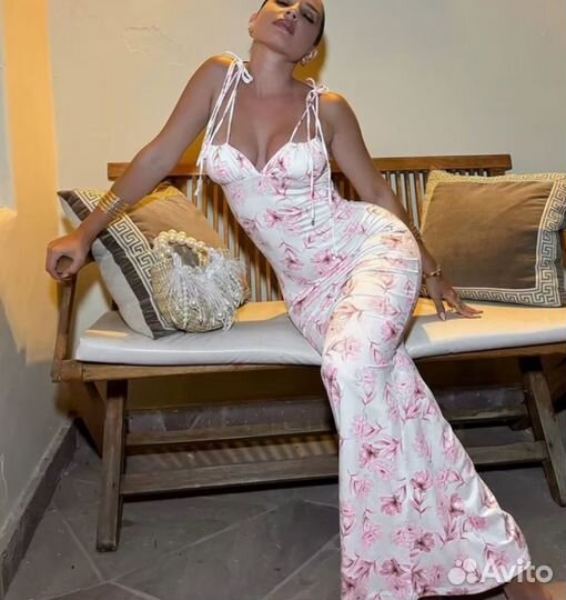 Платье женское по фигуре макси s-m