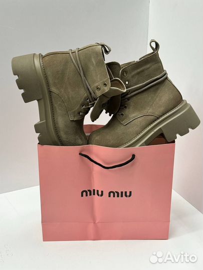 Зимние ботинки miu miu