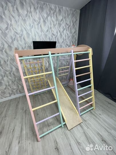 Детский спортивный комплекс деревянный