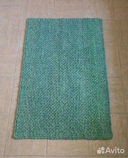 Вязаный коврик прямоугольный 