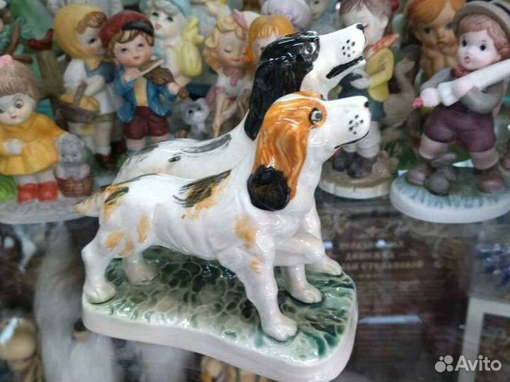 Фигурка Охотничьи собаки фарфор