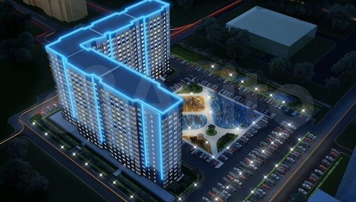 1-к. квартира, 44,5 м², 7/16 эт.