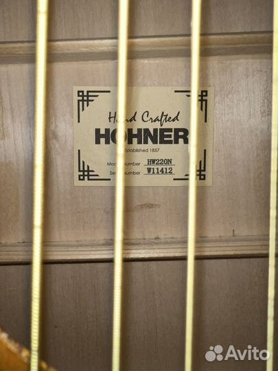 Гитара hohner HW220N