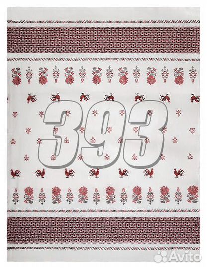 Скатерть Петухи (белая, 1,2*1,5 м) (44559)