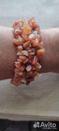 Браслет сердоликовый