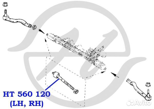 Тяга рулевая прав / лев