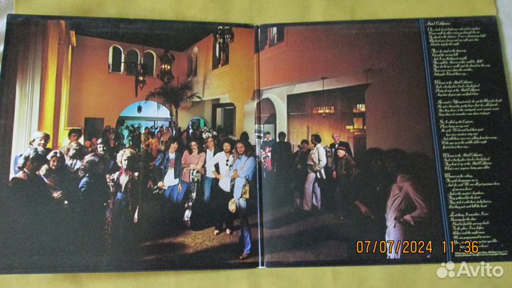 Пластинка eagles - отель калифорния