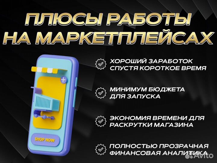 Готовый бизнес на маркетплейсах с прибылью от 200т