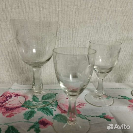 Бокалы и рюмки. Стекло. ссср. За всё